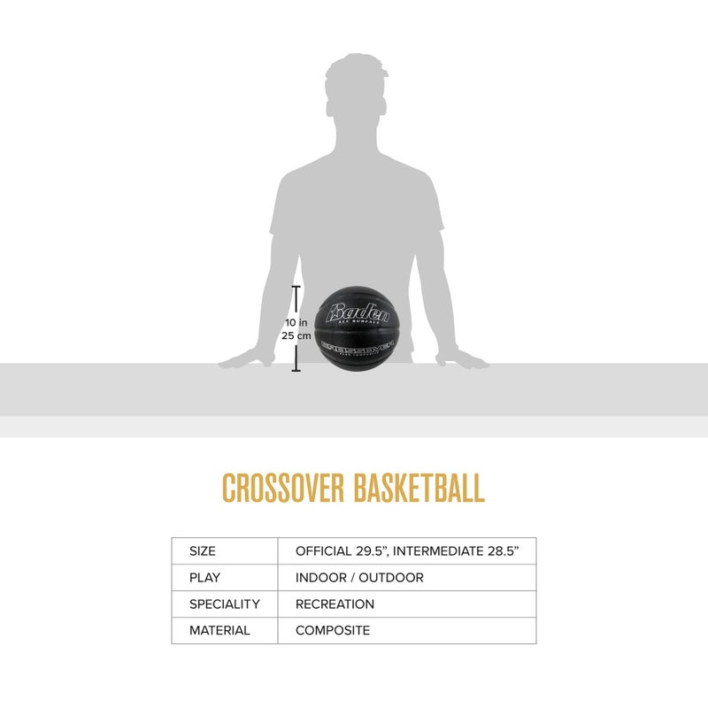 Baden Crossover Flex Composite Basketball | High-Performance Indoor/Outdoor Ball | Durable Composite Design for Versatile Play | Official Size - Image 3